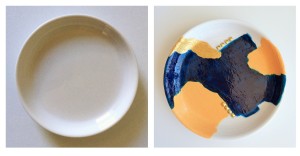 Before and After -  ceramic, abstract art ring dish